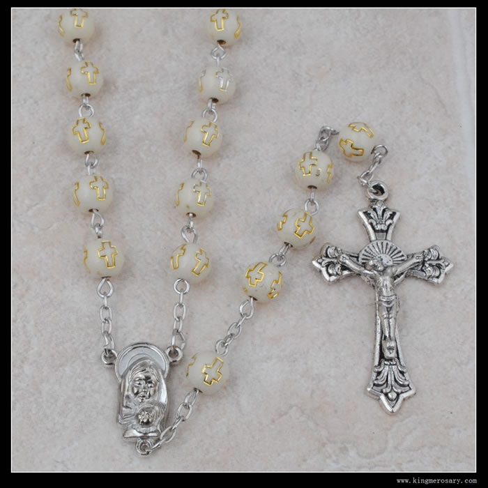 ,plastic beads rosary